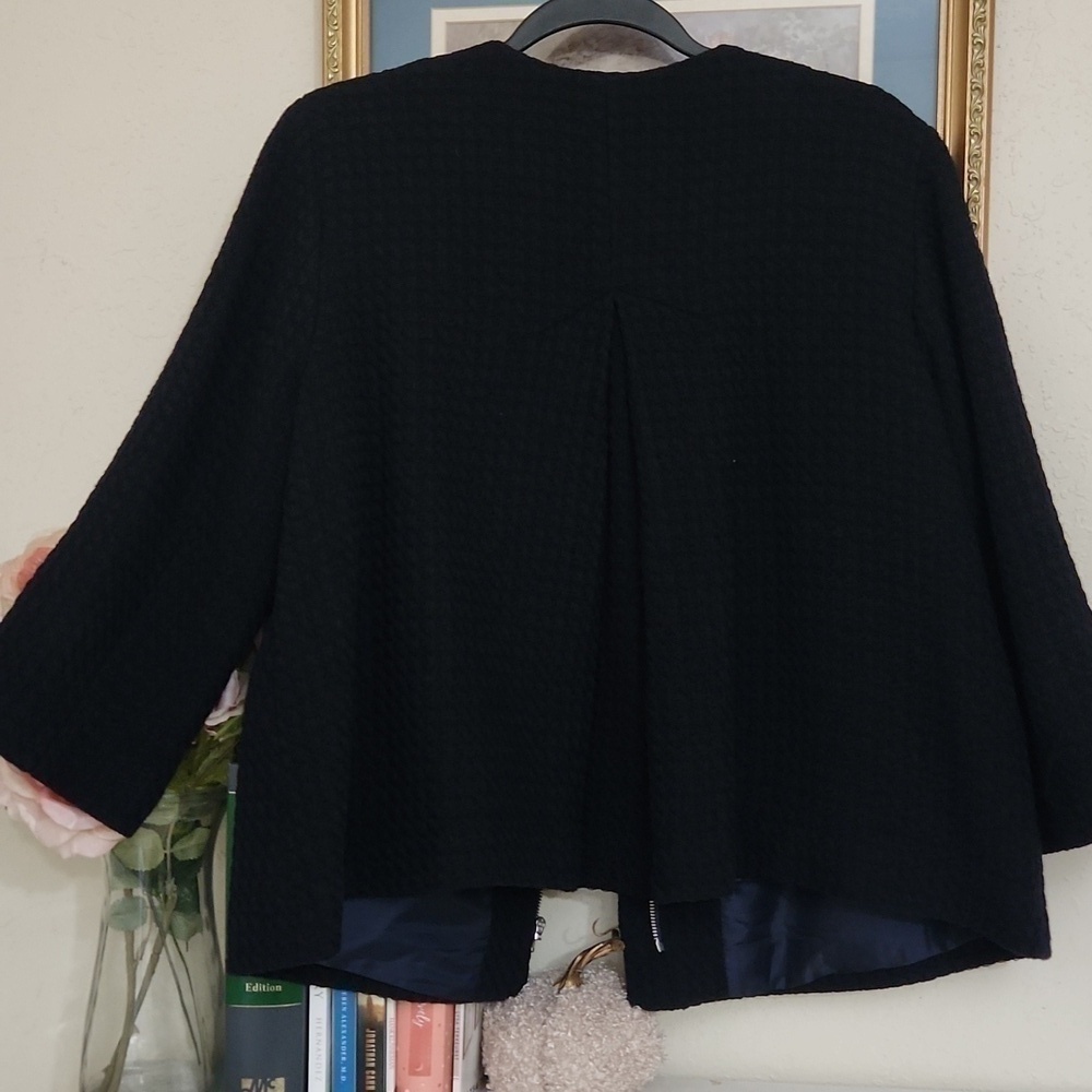 Talbots Knit Jacket  Size 14 Petite Contemporary Career Formal Sophisticated - Picture 14 of 16